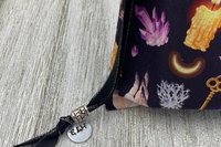 Witchy Crystal Tarot Bag/ Custom Tarot Pouch/ Keepsake Bag / Drawstring Bag / Oracle Bag / Crystal Bag / Tarot Pouch / Cosmetic Bag