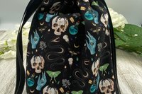 Snakes Tarot Bag/ Custom Tarot Pouch/ Keepsake Bag / Drawstring Bag / Oracle Bag / Crystal Bag / Tarot Pouch / Cosmetic Bag