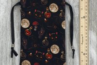 Witchy Cat Tarot Bag/ Custom Tarot Pouch/ Keepsake Bag / Drawstring Bag / Oracle Bag / Crystal Bag / Tarot Pouch / Cosmetic Bag