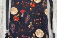 Witchy Cat Tarot Bag/ Custom Tarot Pouch/ Keepsake Bag / Drawstring Bag / Oracle Bag / Crystal Bag / Tarot Pouch / Cosmetic Bag