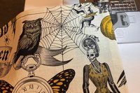 Halloween Altar Cloth, Tarot Cloth, Altar Decor, Double Sided Altar Cloth, Wall Hanging, Dice Mat, Centerpiece