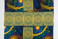 Spirals Altar Cloth, Tarot Cloth, Altar Decor, Double Sided Altar Cloth, Wall Hanging, Dice Mat, Centerpiece