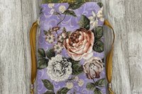 Floral Tarot Bag/ Custom Tarot Bag/ Keepsake Bag / Drawstring Bag / Oracle Bag / Jewelry Bag / Crystal Bag / Gift Bag / Tarot Pouch