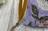 Floral Tarot Bag/ Custom Tarot Bag/ Keepsake Bag / Drawstring Bag / Oracle Bag / Jewelry Bag / Crystal Bag / Gift Bag / Tarot Pouch