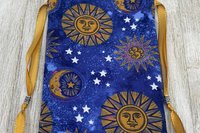 Sun Tarot Bag/ Custom Tarot Pouch/ Keepsake Bag / Drawstring Bag / Oracle Bag / Crystal Bag / Tarot Pouch / Cosmetic Bag