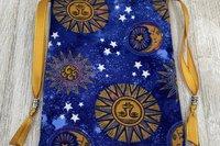 Sun Tarot Bag/ Custom Tarot Pouch/ Keepsake Bag / Drawstring Bag / Oracle Bag / Crystal Bag / Tarot Pouch / Cosmetic Bag
