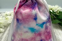 Galaxy Tarot Bag/ Custom Tarot Pouch/ Keepsake Bag / Drawstring Bag / Oracle Bag / Crystal Bag / Tarot Pouch / Cosmetic Bag