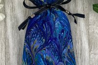 Swirls Tarot Bag/ Custom Tarot Pouch/ Keepsake Bag / Drawstring Bag / Oracle Bag / Crystal Bag / Tarot Pouch / Cosmetic Bag
