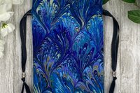 Swirls Tarot Bag/ Custom Tarot Pouch/ Keepsake Bag / Drawstring Bag / Oracle Bag / Crystal Bag / Tarot Pouch / Cosmetic Bag
