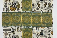 Halloween Altar Cloth, Tarot Cloth, Altar Decor, Double Sided Altar Cloth, Wall Hanging, Dice Mat, Centerpiece