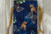 Butterfly Tarot Bag/ Custom Tarot Pouch/ Keepsake Bag / Drawstring Bag / Oracle Bag / Crystal Bag / Tarot Pouch / Cosmetic Bag