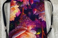 Rose Tarot Bag/ Custom Tarot Bag/ Keepsake Bag / Drawstring Bag / Oracle Bag / Jewelry Bag / Crystal Bag / Gift Bag / Tarot Pouch