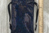 Holographic Tarot Bag/ Custom Tarot Pouch/ Keepsake Bag / Drawstring Bag / Oracle Bag / Crystal Bag / Tarot Pouch / Cosmetic Bag