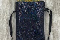 Holographic Tarot Bag/ Custom Tarot Pouch/ Keepsake Bag / Drawstring Bag / Oracle Bag / Crystal Bag / Tarot Pouch / Cosmetic Bag