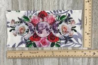 MINI Altar Cloth - Rose Triple Moon, Traveling Altar Cloth, Portable Altar Cloth, Small Spaces Altar, Home Office Altar