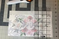 MINI Altar Cloth - Rose Triple Moon, Traveling Altar Cloth, Portable Altar Cloth, Small Spaces Altar, Home Office Altar