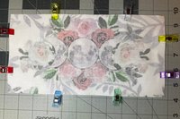 MINI Altar Cloth - Rose Triple Moon, Traveling Altar Cloth, Portable Altar Cloth, Small Spaces Altar, Home Office Altar
