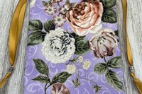 Floral Tarot Bag/ Custom Tarot Bag/ Keepsake Bag / Drawstring Bag / Oracle Bag / Jewelry Bag / Crystal Bag / Gift Bag / Tarot Pouch