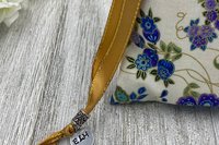 Floral Tarot Bag/ Custom Tarot Bag/ Keepsake Bag / Drawstring Bag / Oracle Bag / Jewelry Bag / Crystal Bag / Gift Bag / Tarot Pouch