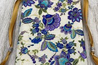 Floral Tarot Bag/ Custom Tarot Bag/ Keepsake Bag / Drawstring Bag / Oracle Bag / Jewelry Bag / Crystal Bag / Gift Bag / Tarot Pouch
