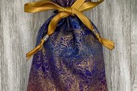 Ombre Floral Tarot Bag/ Custom Tarot Bag/ Keepsake Bag / Drawstring Bag / Oracle Bag / Jewelry Bag / Crystal Bag / Gift Bag / Tarot Pouch
