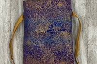 Ombre Floral Tarot Bag/ Custom Tarot Bag/ Keepsake Bag / Drawstring Bag / Oracle Bag / Jewelry Bag / Crystal Bag / Gift Bag / Tarot Pouch