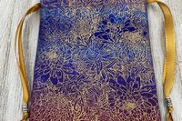 Ombre Floral Tarot Bag/ Custom Tarot Bag/ Keepsake Bag / Drawstring Bag / Oracle Bag / Jewelry Bag / Crystal Bag / Gift Bag / Tarot Pouch