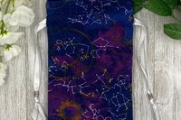 Constellations Tarot Bag/ Custom Tarot Pouch/ Keepsake Bag / Drawstring Bag / Oracle Bag / Crystal Bag / Tarot Pouch / Cosmetic Bag