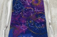 Constellations Tarot Bag/ Custom Tarot Pouch/ Keepsake Bag / Drawstring Bag / Oracle Bag / Crystal Bag / Tarot Pouch / Cosmetic Bag