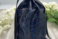 Holographic Tarot Bag/ Custom Tarot Pouch/ Keepsake Bag / Drawstring Bag / Oracle Bag / Crystal Bag / Tarot Pouch / Cosmetic Bag