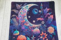 MINI Altar Cloth - Moon Garden, Traveling Altar Cloth, Portable Altar Cloth, Small Spaces Altar, Home Office Altar