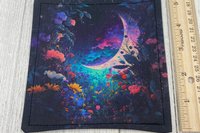 MINI Altar Cloth - Moon Garden, Traveling Altar Cloth, Portable Altar Cloth, Small Spaces Altar, Home Office Altar
