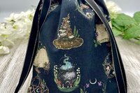 Witchy Tarot Bag/ Custom Tarot Pouch/ Keepsake Bag / Drawstring Bag / Oracle Bag / Crystal Bag / Tarot Pouch / Cosmetic Bag