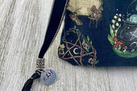 Witchy Tarot Bag/ Custom Tarot Pouch/ Keepsake Bag / Drawstring Bag / Oracle Bag / Crystal Bag / Tarot Pouch / Cosmetic Bag