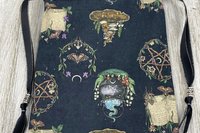 Witchy Tarot Bag/ Custom Tarot Pouch/ Keepsake Bag / Drawstring Bag / Oracle Bag / Crystal Bag / Tarot Pouch / Cosmetic Bag