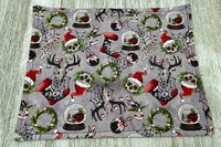 MINI Altar Cloth - Creepy Christmas, Traveling Altar Cloth, Portable Altar Cloth, Small Spaces Altar, Home Office Altar