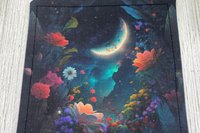 MINI Altar Cloth - Moon Garden, Traveling Altar Cloth, Portable Altar Cloth, Small Spaces Altar, Home Office Altar
