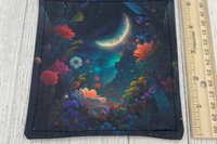 MINI Altar Cloth - Moon Garden, Traveling Altar Cloth, Portable Altar Cloth, Small Spaces Altar, Home Office Altar