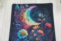 MINI Altar Cloth - Moon Garden, Traveling Altar Cloth, Portable Altar Cloth, Small Spaces Altar, Home Office Altar