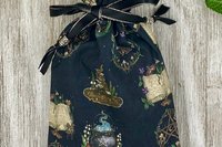 Witchy Tarot Bag/ Custom Tarot Pouch/ Keepsake Bag / Drawstring Bag / Oracle Bag / Crystal Bag / Tarot Pouch / Cosmetic Bag