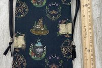 Witchy Tarot Bag/ Custom Tarot Pouch/ Keepsake Bag / Drawstring Bag / Oracle Bag / Crystal Bag / Tarot Pouch / Cosmetic Bag