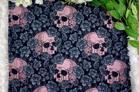 Skulls Altar Cloth, Tarot Cloth, Altar Decor, Double Sided Altar Cloth, Wall Hanging, Dice Mat, Centerpiece