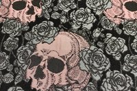 Skulls Altar Cloth, Tarot Cloth, Altar Decor, Double Sided Altar Cloth, Wall Hanging, Dice Mat, Centerpiece