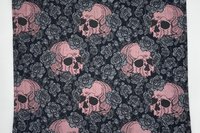 Skulls Altar Cloth, Tarot Cloth, Altar Decor, Double Sided Altar Cloth, Wall Hanging, Dice Mat, Centerpiece