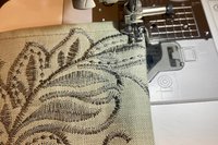 Natural Flax Linen Embroidered Altar Cloth, Tarot Cloth, Altar Decor, Double Sided Altar Cloth, Wall Hanging, Dice Mat, Centerpiece