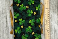 Clover Tarot Bag/ Keepsake Bag / Drawstring Bag / Oracle Bag / Jewelry Bag / Crystal Bag / Gift Bag / Tarot Pouch
