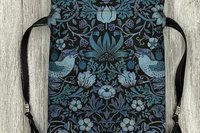William Morris Tarot Bag/ Custom Tarot Bag/ Keepsake Bag / Drawstring Bag / Oracle Bag / Jewelry Bag / Crystal Bag / Gift Bag / Tarot Pouch