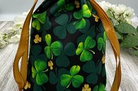 Clover Tarot Bag/ Keepsake Bag / Drawstring Bag / Oracle Bag / Jewelry Bag / Crystal Bag / Gift Bag / Tarot Pouch