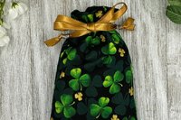 Clover Tarot Bag/ Keepsake Bag / Drawstring Bag / Oracle Bag / Jewelry Bag / Crystal Bag / Gift Bag / Tarot Pouch