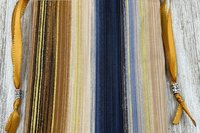 Beachy Stripes Tarot Bag/ Custom Tarot Bag/ Keepsake Bag / Drawstring Bag / Oracle Bag / Jewelry Bag / Crystal Bag / Gift Bag / Tarot Pouch